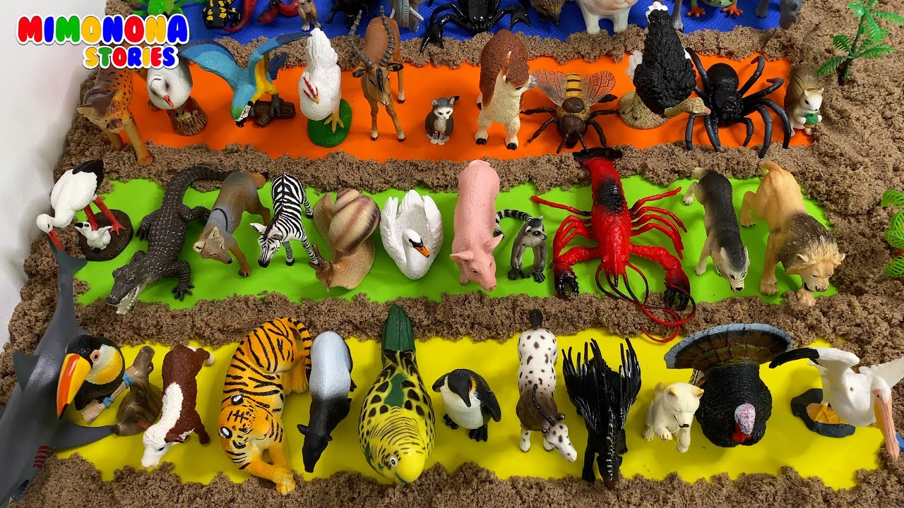 Juegos de Letras para Niños Pequeños🧸🦁 Aprende Nombres de ANIMALES 🐘🐸 Mimonona Stories