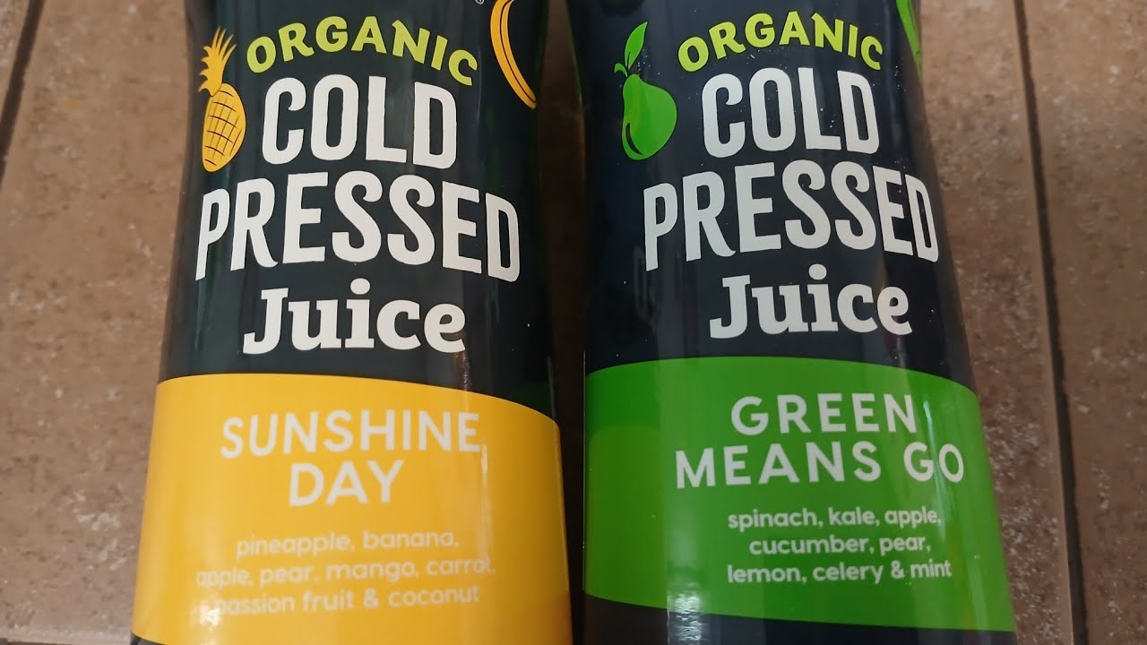 Casey's General Store Organic Cold Pressed Juice Taste Test: Sunshine Day & Green Means Go