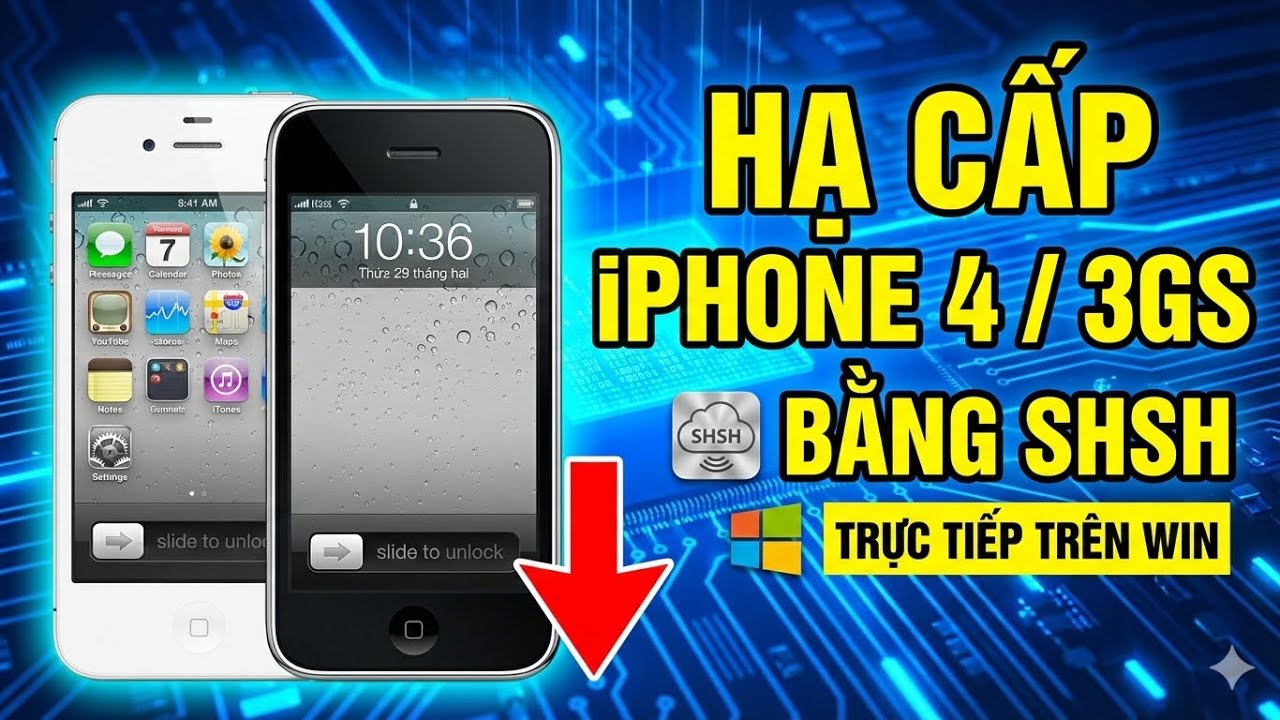 Hạ Cấp iOS iPhone 4 / 3GS Bằng SHSH Trên Windows 