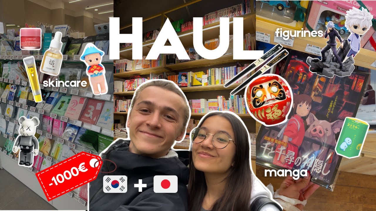 HAUL CORÉE ET JAPON : On a dépensé 1000€ ...🇰🇷🇯🇵🛍