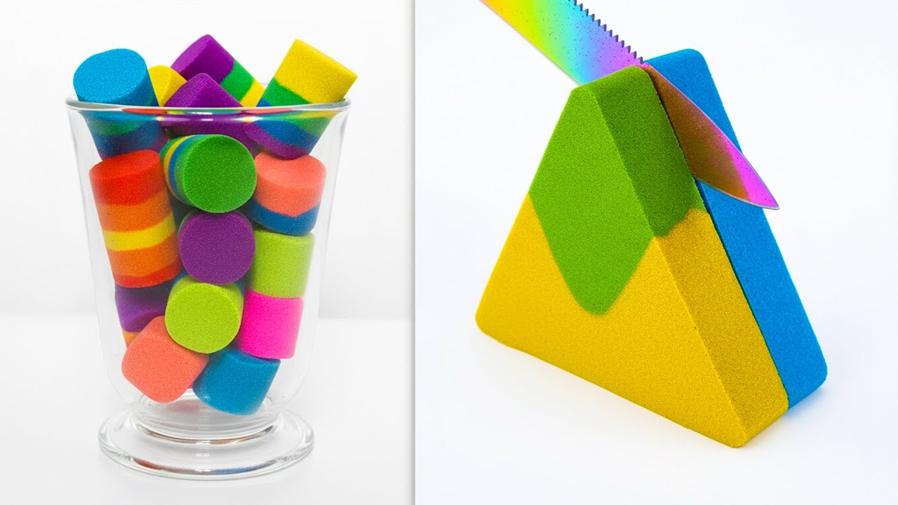 Best of 2026 Very Satisfying Kinetic Sand ASMR | Rainbow Slice & Heart Drop (Compilation #18)