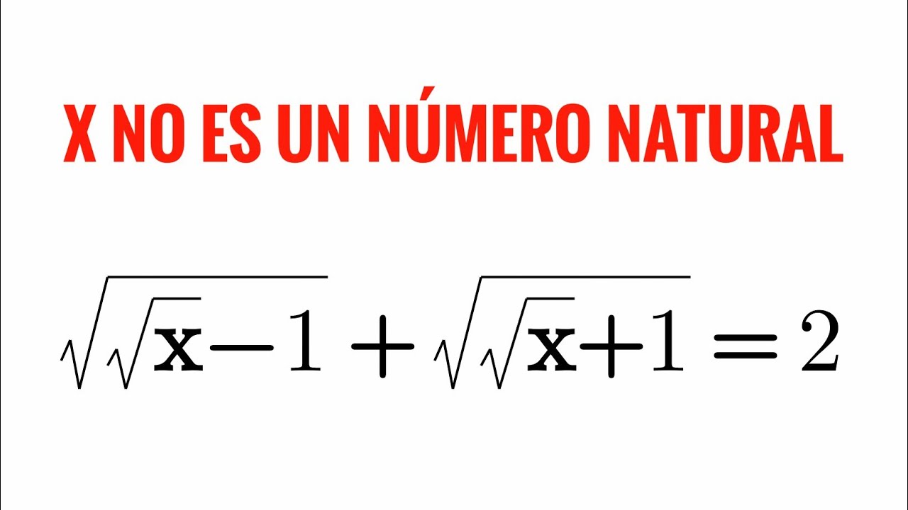 Es fácil al elevar tres veces al cuadrado/No busques valores enteros