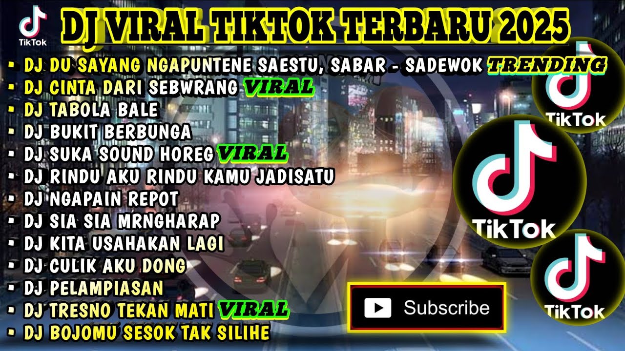 DJ VIRAL TIKTOK TERBARU 2025 | DUH SAYANG NGAPUNTENE SAESTU, SABAR - SADEWOK | CINTA DARI SEBERANG