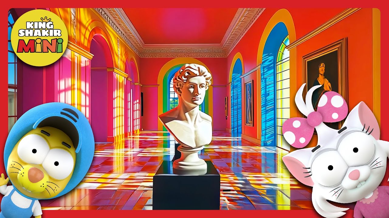 A Day In A Museum 🗿 King Shakir Mini #nurseryrhymes #song #kidssong #funny