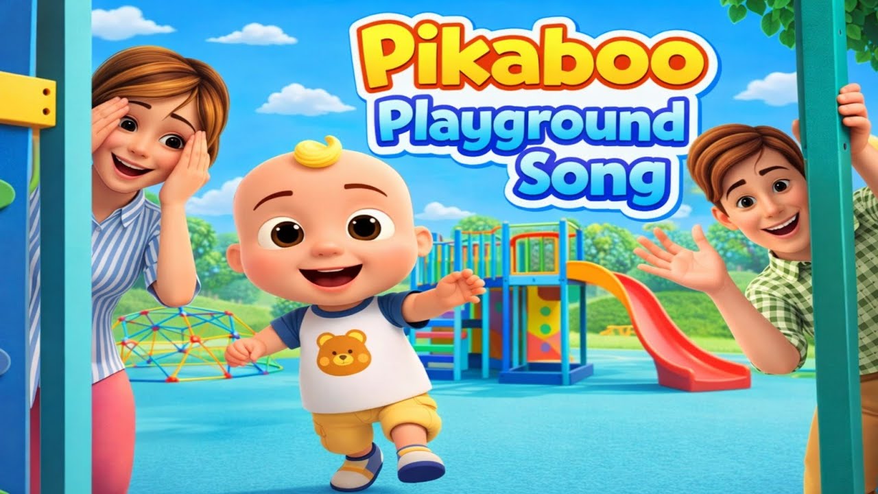 Peekaboo Playground Song | Fun Kids Songs with Mommy Daddy & Baby | Nursery Rhymes for Toddlers