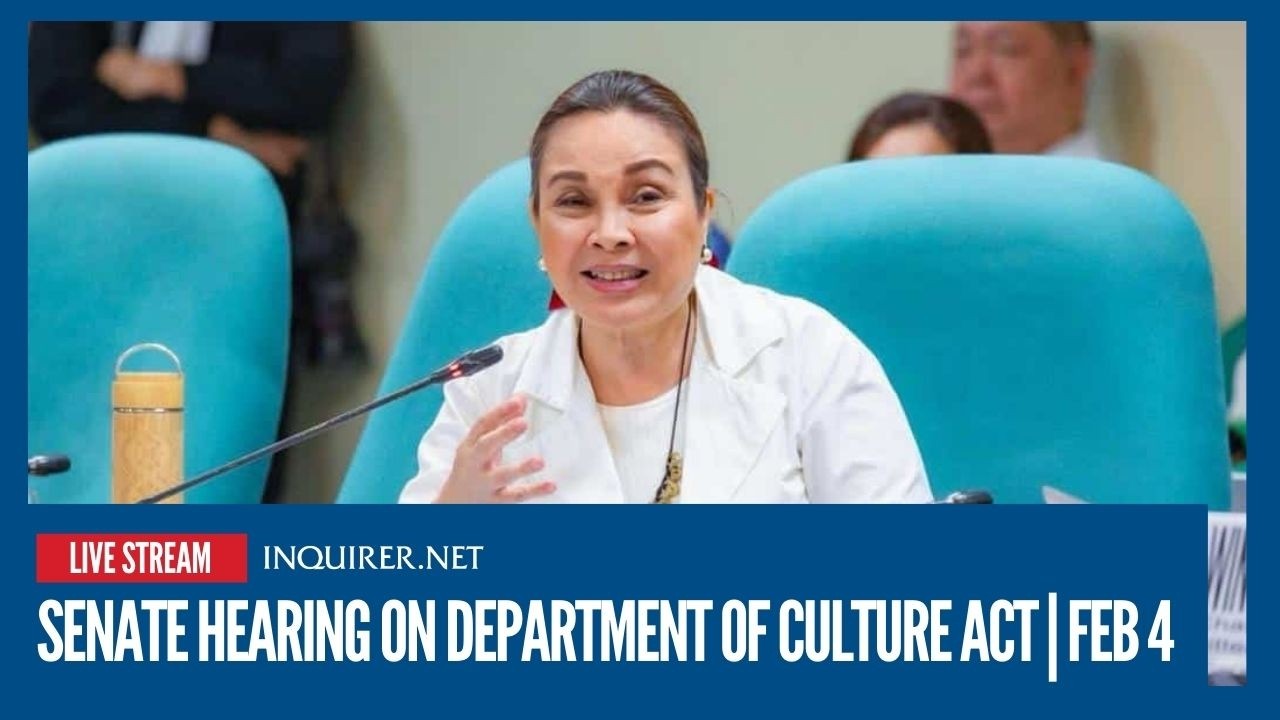 LIVE:  Senate hearing on Department of Culture Act | Feb 4