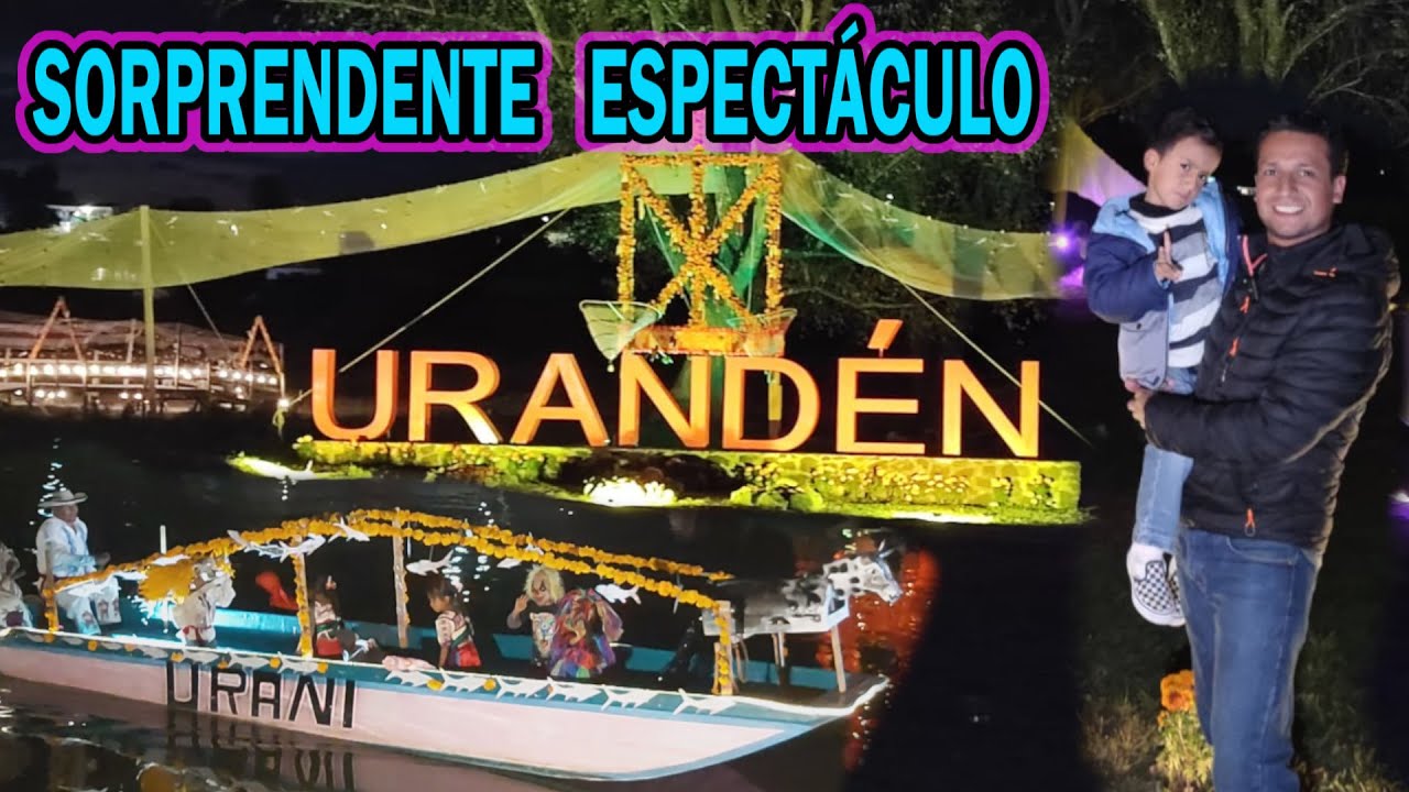 NOCHE MÁGICA DÍA DE MUERTOS EN LA ISLA DE URANDÉN MICHOACÁN EL ESPECTACULO DE CANOAS Y TRADICIONES