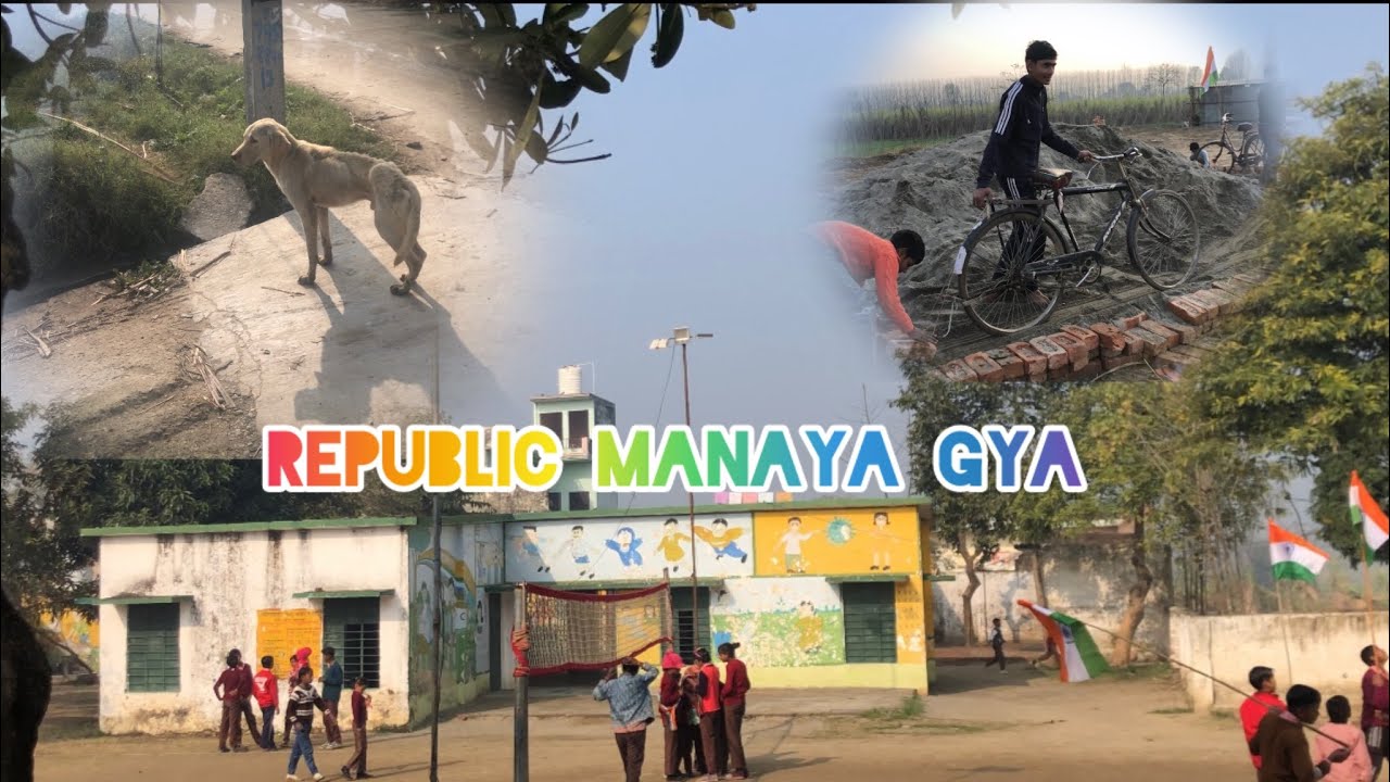 Gao ke sarkari school mein 26 January phele hi maya liya gya ❤️