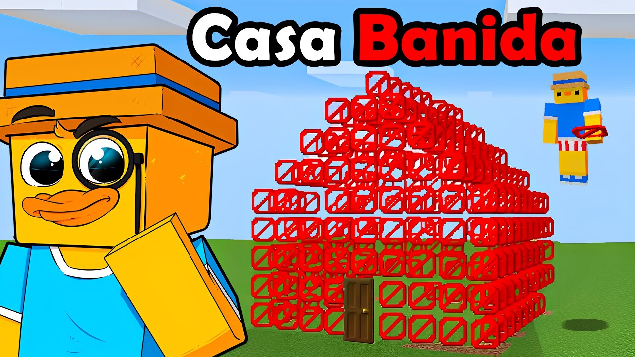 FIZ 24 BASES ( BANIDAS ) no Minecraft...