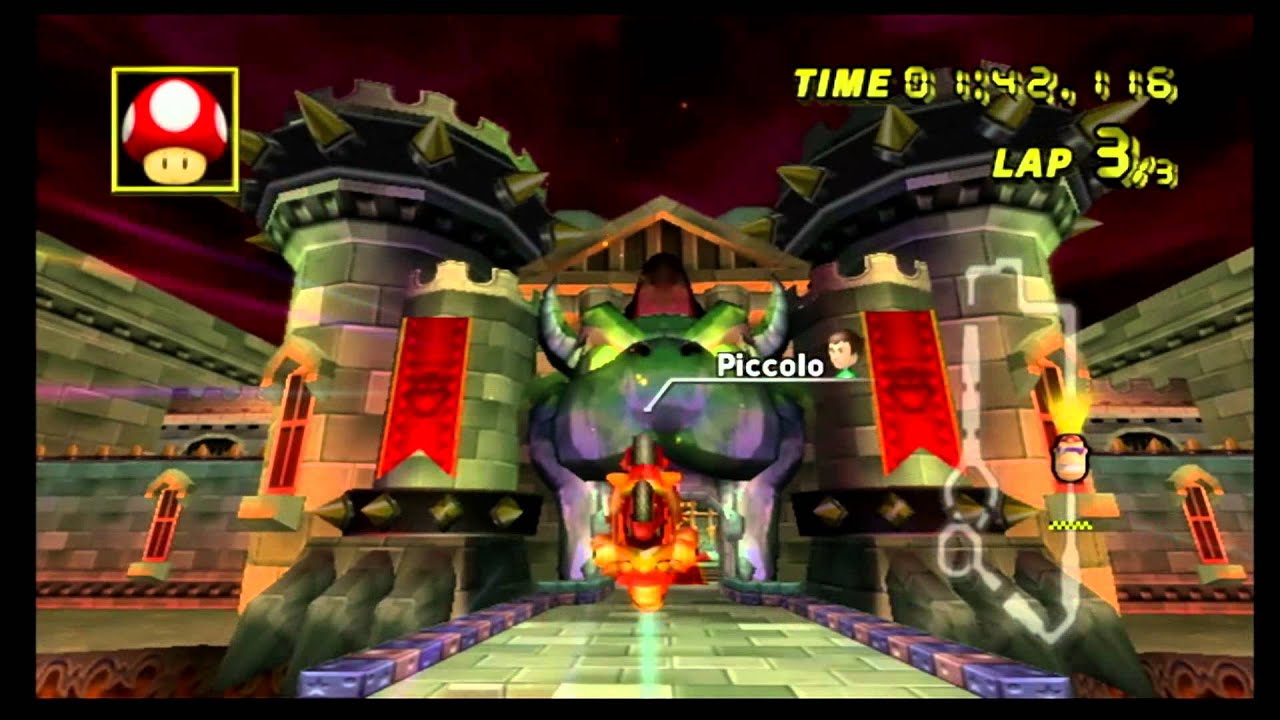 Mario Kart Wii Time Trial: Bowser's Castle (2'28"622)