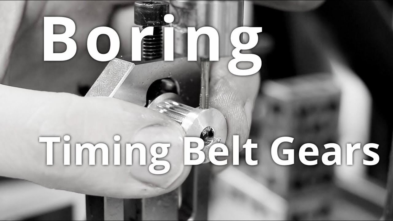 Boring timing belt gears