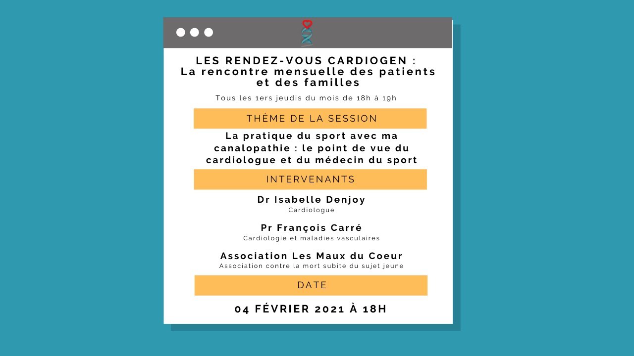 2. La pratique du sport avec ma canalopathie : le point de vue du cardiologue et du médecin du sport
