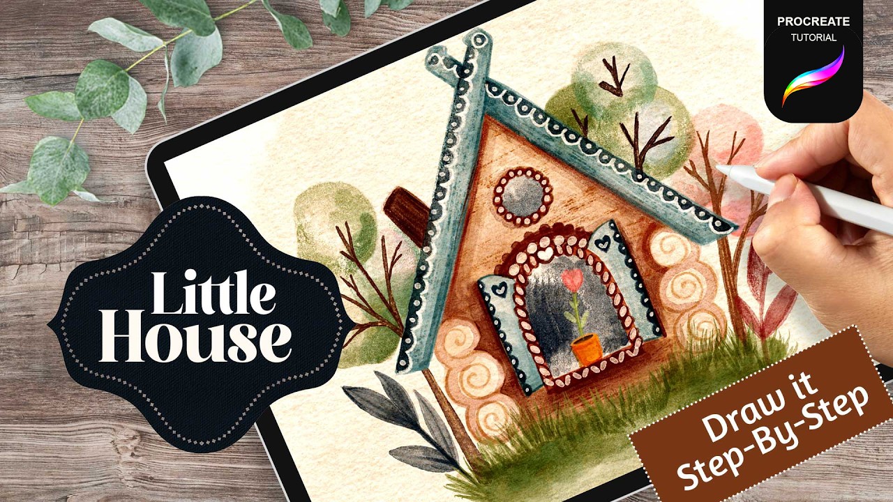 Little House Fairy Tale Art | Procreate Tutorial | Draw It Step-By-Step