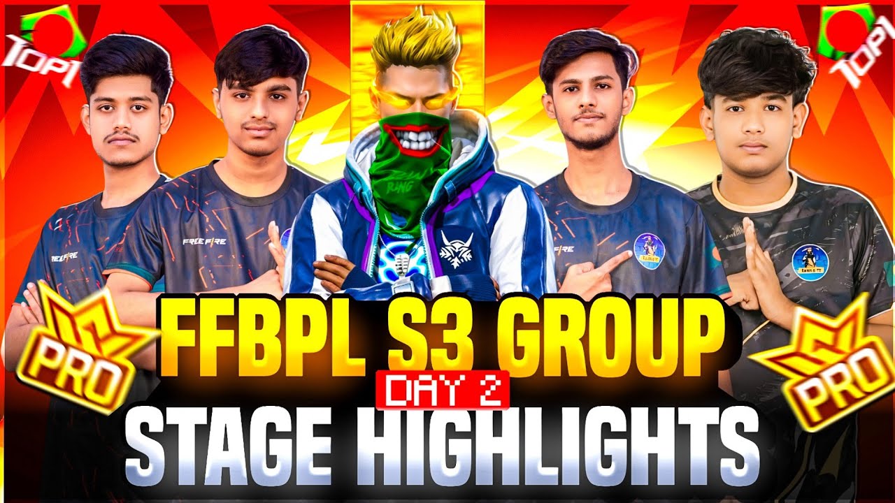 FREE FIRE PRO LEAGUE SEASON 3 || GROUP STAGE DAY 2 HIGHLIGHTS || TOP1 MAHFUZ