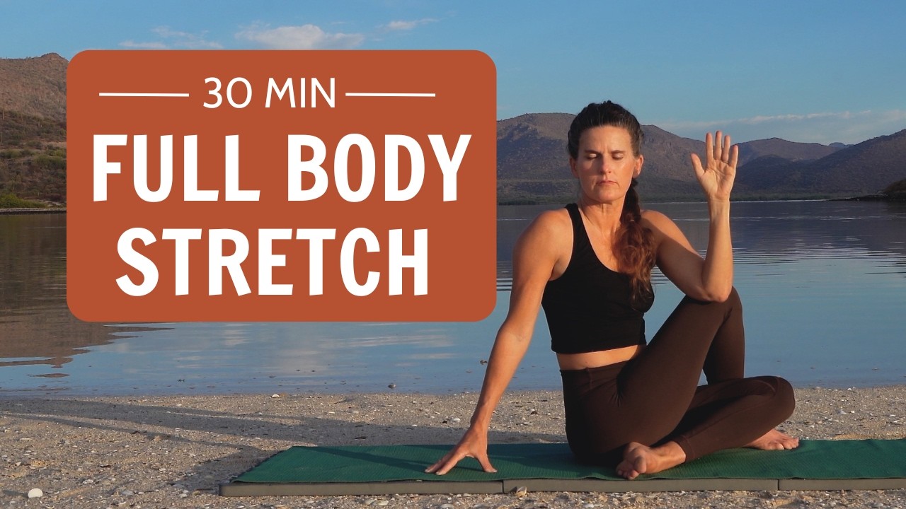 30-minutowy trening jogi całego ciała | Głębokie rozciąganie, kt&oacute;re rozluźnia obolałe mięśnie