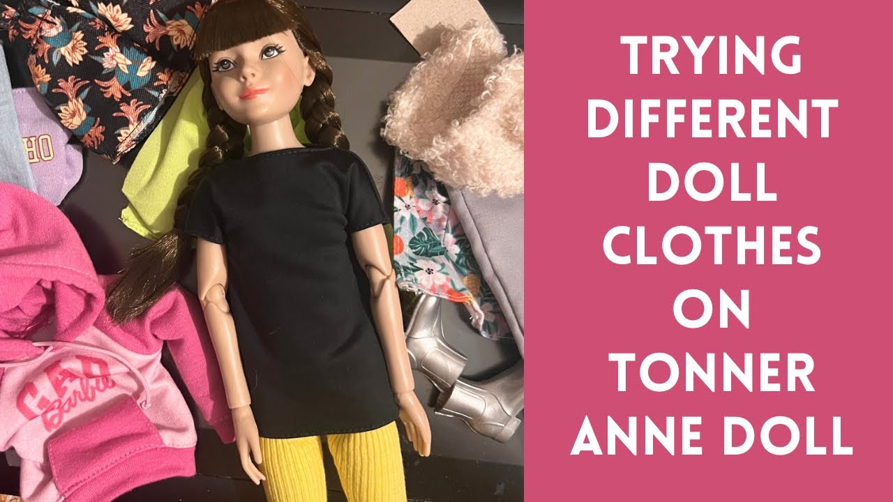 Trying different clothes on Anne Fitzpatrick dolly by Robert Tonner and VDC