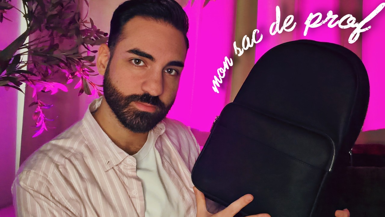 ASMR - Ce qu'il y a VRAIMENT dans mon sac de prof... 🎒🔍 (chuchotements + triggers)