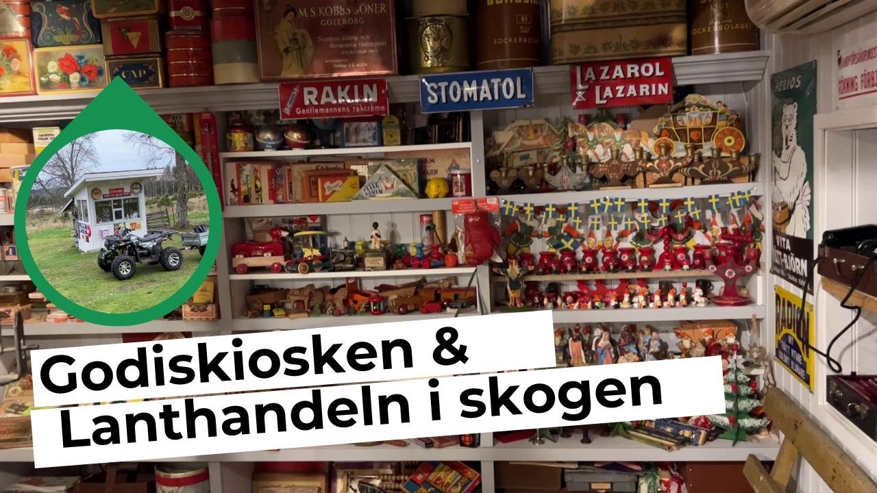 Lanthandeln mitt i skogen