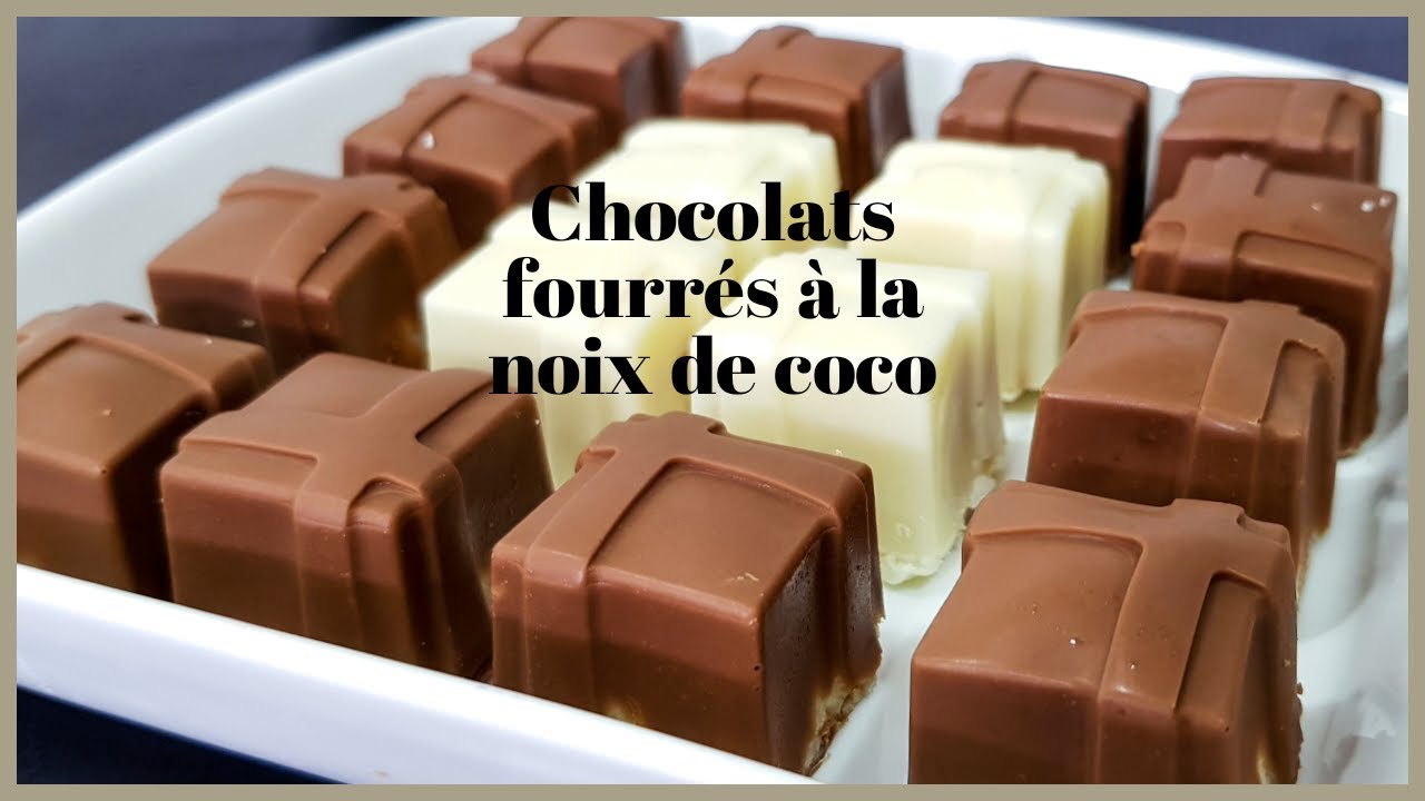 ♡• CHOCOLATS FOURRÉS À LA NOIX DE COCO •♡