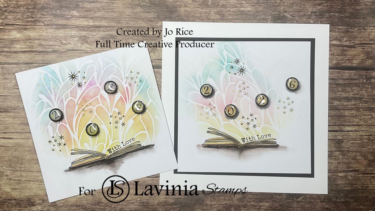С любовью к 2026 году от Джо Райс #laviniastamps #cardmakingvideo #glossyaccents