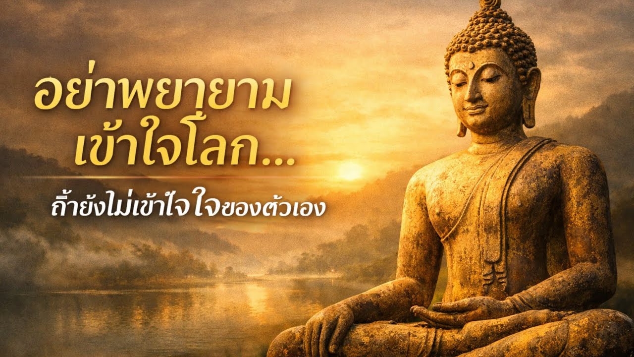 “อย่าพยายามเข้าใจโลก…ถ้ายังไม่เข้าใจใจของตัวเอง”#ธรรมะสอนใจ#ธรรมะชีวิตจริง#ธรรมะก่อนนอน#ฟังธรรมยาว