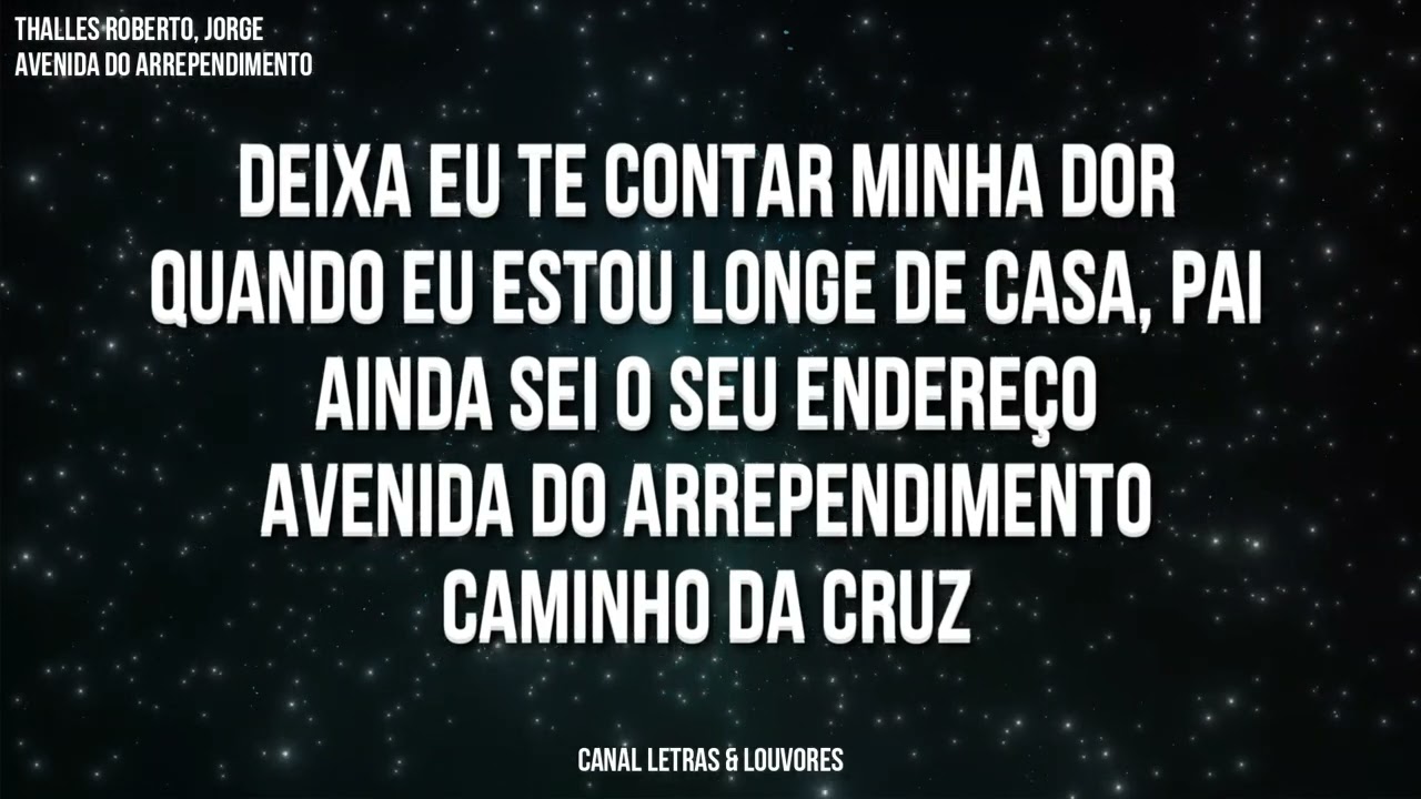 Thalles Roberto & Jorge - Avenida do Arrependimento (com letra)