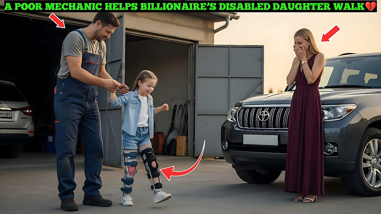✨ Mechanic Helps Billionaire’s Disabled Daughter Walk | What Happened Next Will Melt Your Heart”! 