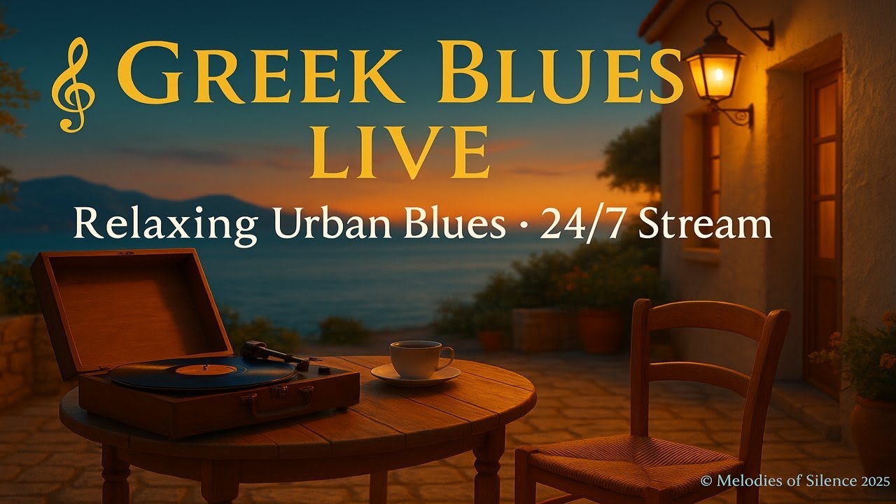 Greek Blues Live 🎶 Relaxing Urban Blues Music