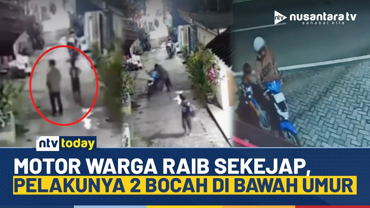 Viral! Dua Bocah di Bawah Umur Curi Motor di Malang, Aksinya Terekam CCTV | NTV TODAY