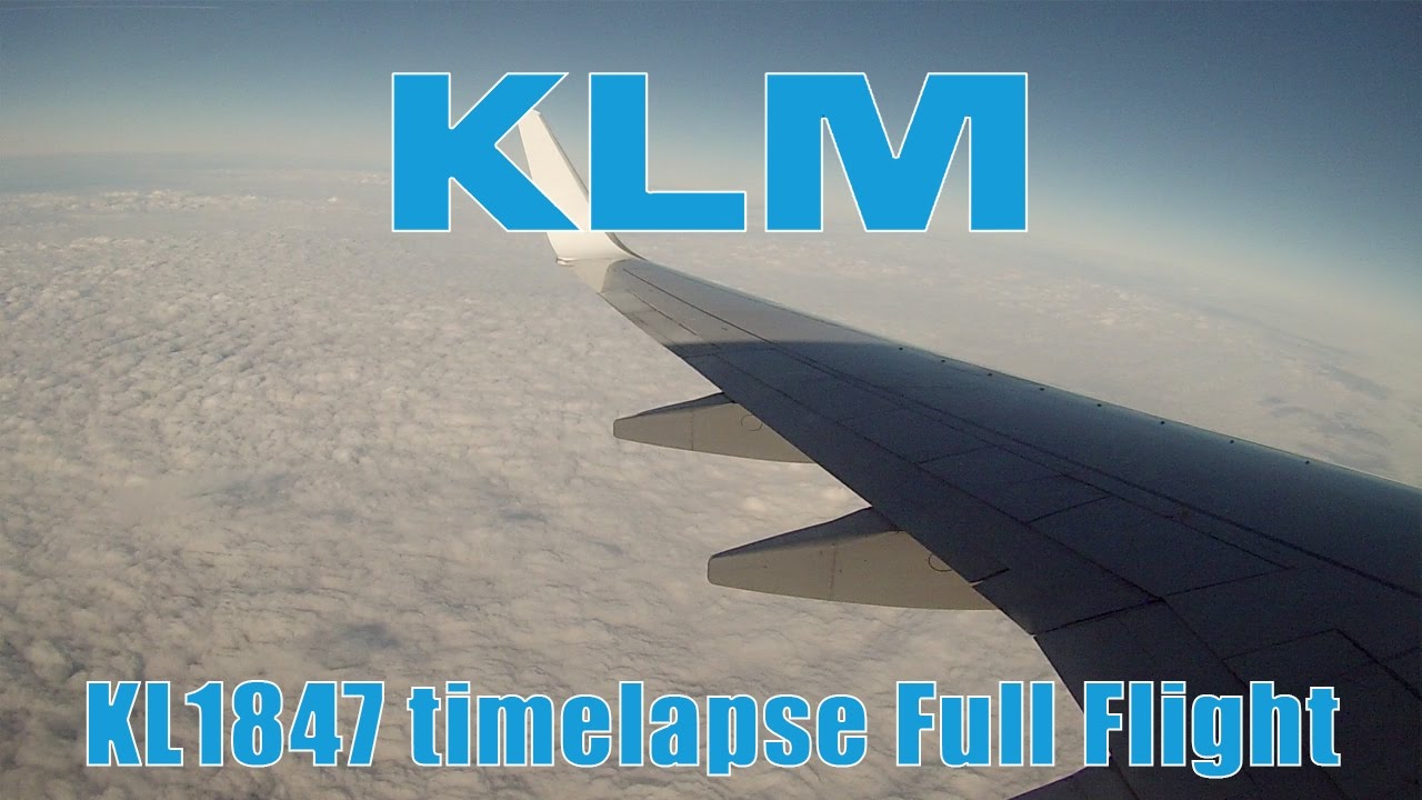 Transavia Boeing 737 timelapse from Amsterdam to Vienna | KL1847