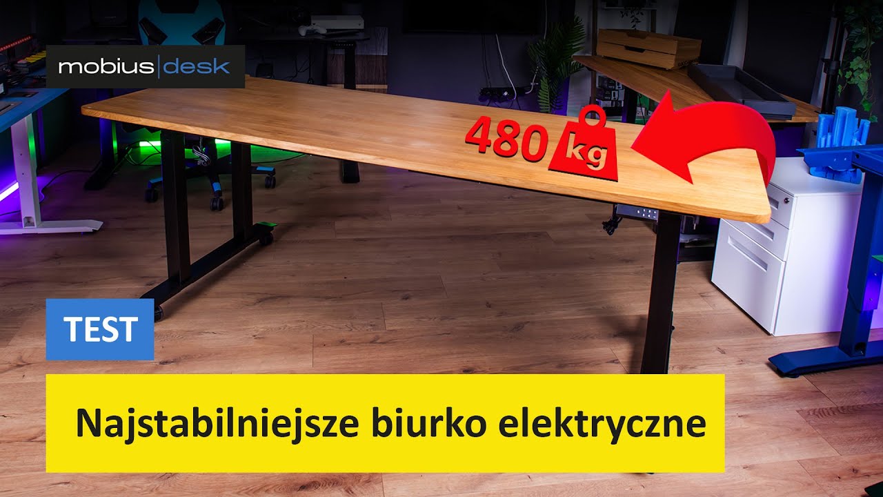 👉 Najstabilniejsze i najmocniejsze biurko elektryczne -  test PRO MASTER TYTAN Linak
