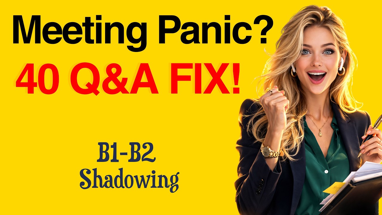 DAILY Business English Conversation Q&A | Shadowing English Speaking Practice | B1-B2 Podcast