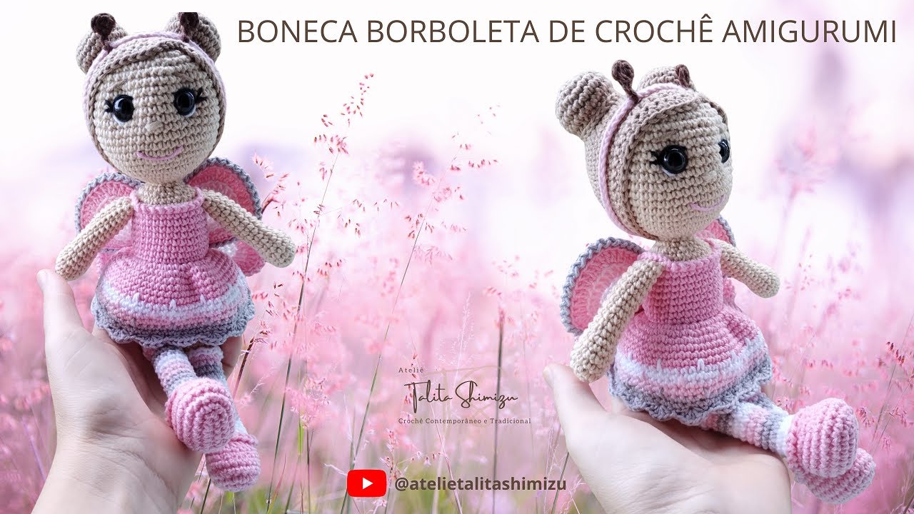 BONECA DE CROCHÊ AMIGURUMI - PASSO A PASSO - PARTE 01