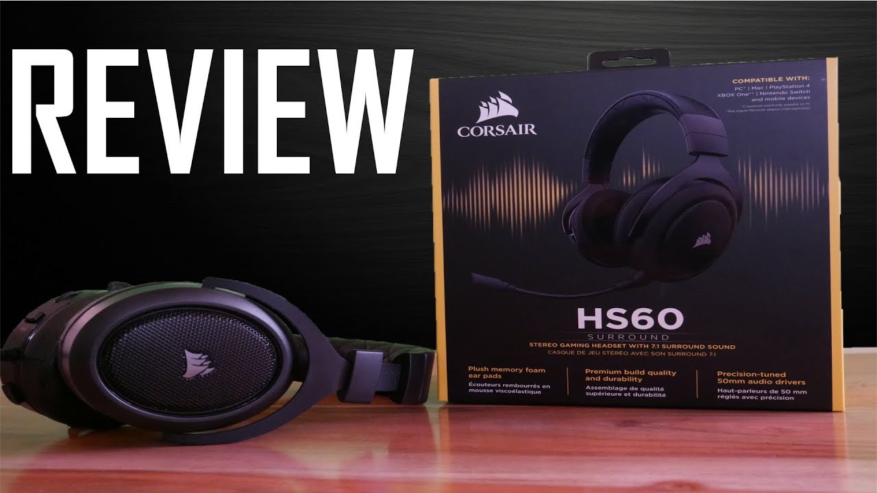 Corsair HS60 Gaming Headset Review  (PS4/XB1/PC)