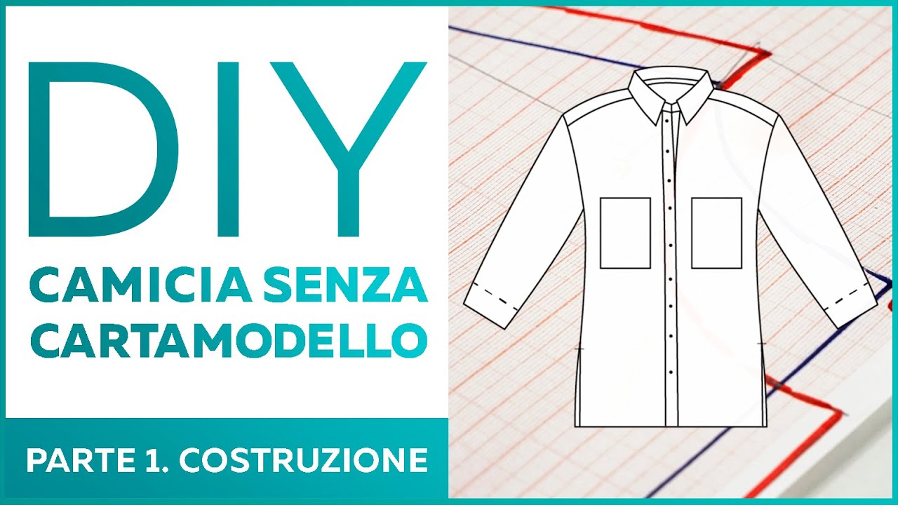DIY: Camicia oversize in jeans. Costruzione cartamodello. Parte 1.