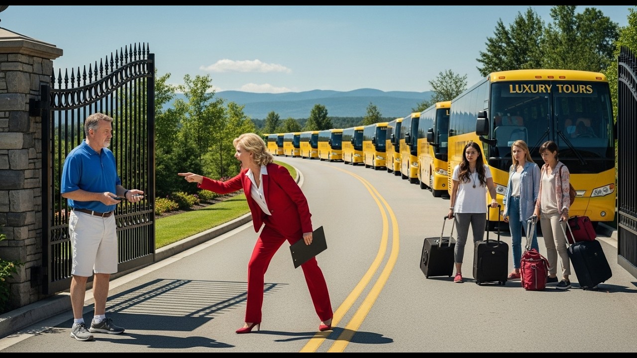 HOA Karen Sent 10 Buses Full of Guests to My Non HOA Property—I Locked the Gate and Left Them There