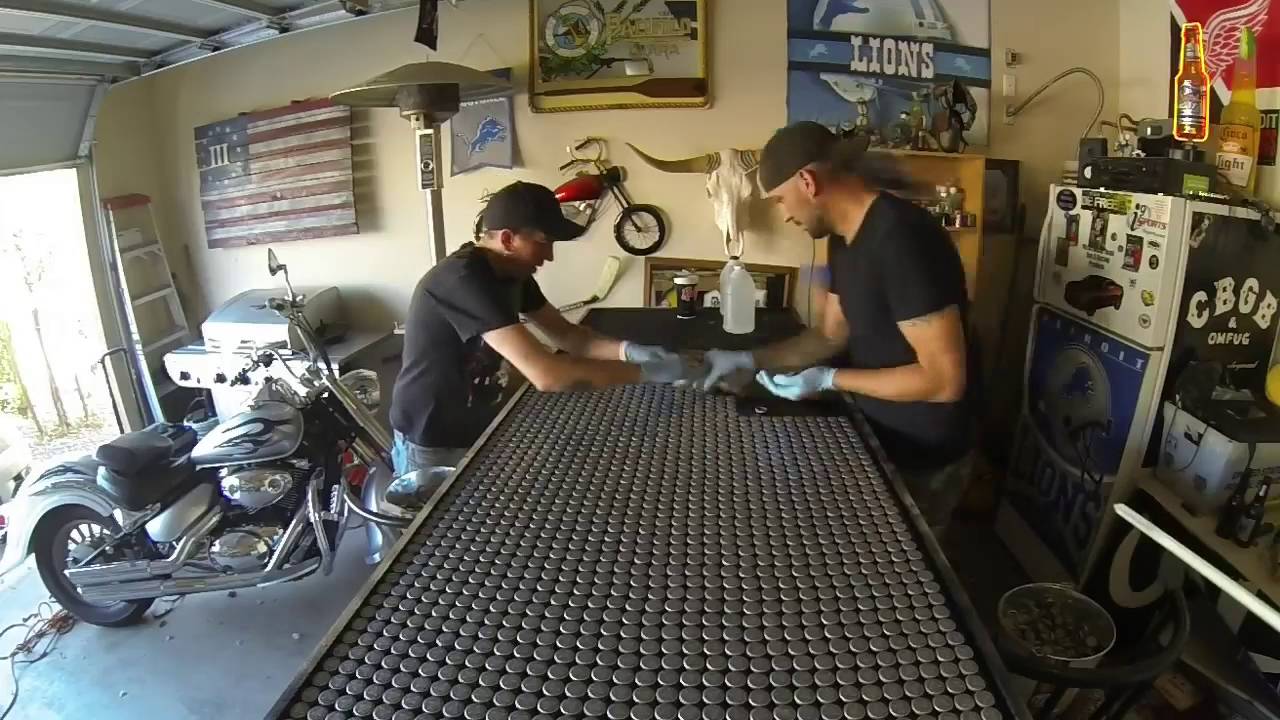 Bottle Cap Coors Light Bar Top