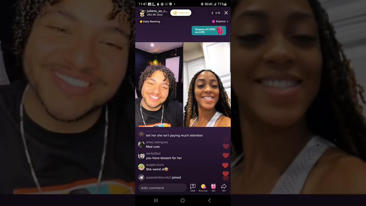 juliano tiktok live 16