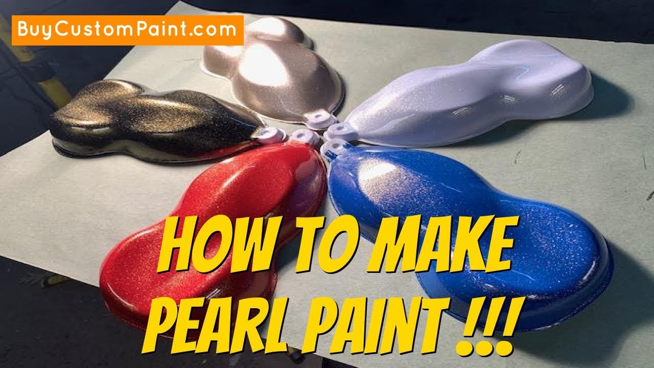 How to turn ANY COLOR Paint into Pearl Paint using Powder Pearl pigments