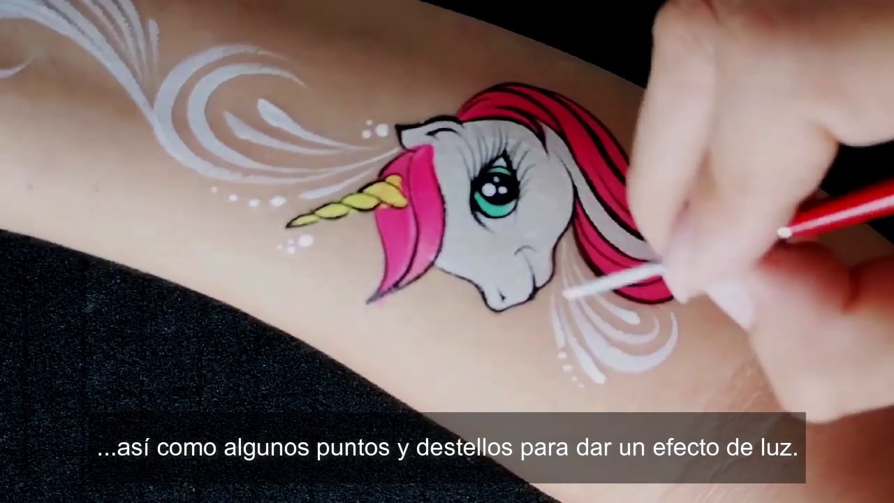 EASY UNICORN FACE PAINT | PINTACARITAS UNICORNIO FÁCIL