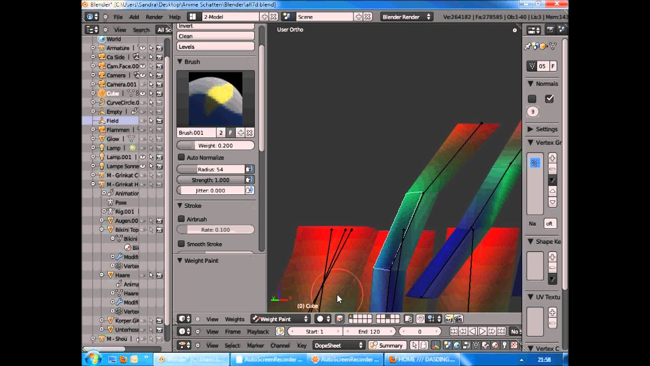 How to make a softbody hair simulation - Anime Blender [ Tutorial ]