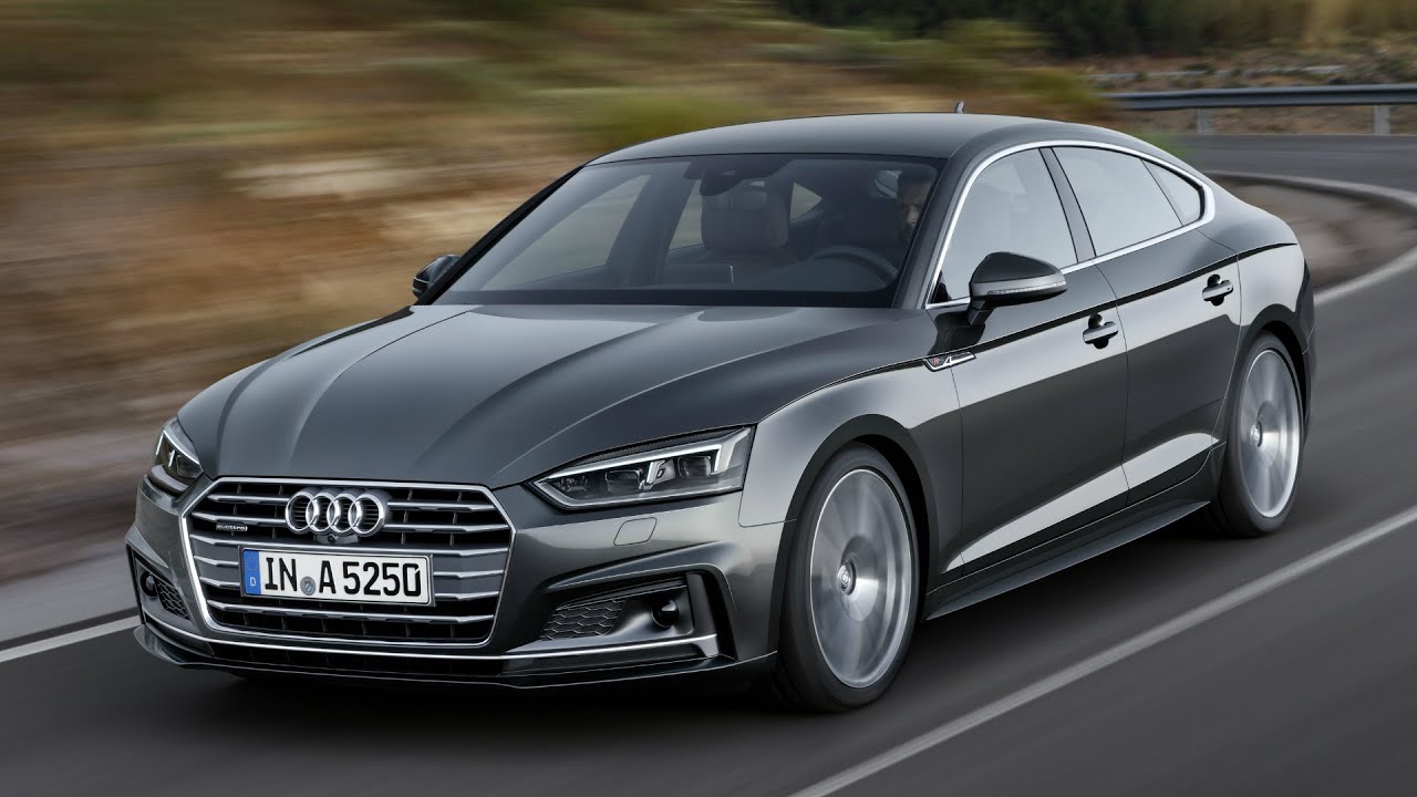 Audi A5 Sportback Daytona Grey Drive, Interior and Exterior