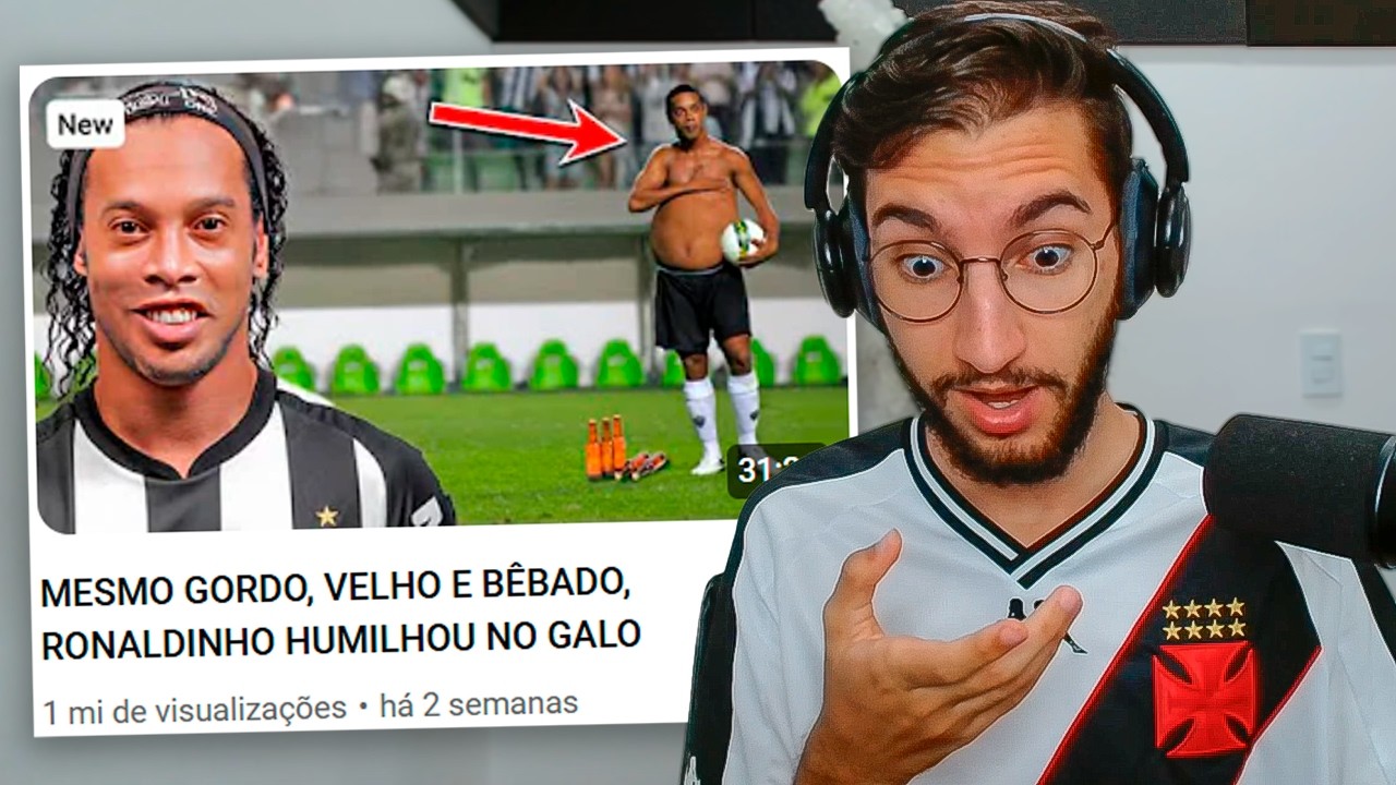 MESMO GORDO, VELHO E BÊBADO, RONALDINHO HUMILHOU NO ATLÉTICO MINEIRO