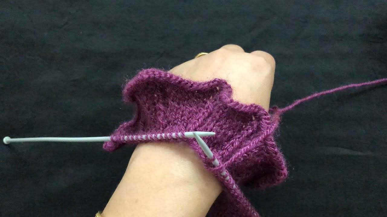 Knitting Frill Border for your  sweater/cardigan
