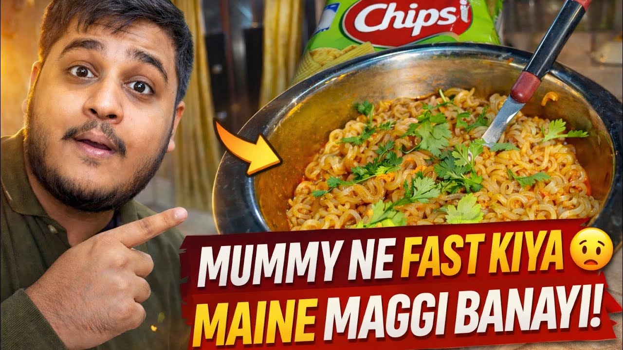 Mummy Ka Friday Fast Aur Maine Banayi Maggie 🍜 | Bahar JCB Ki Khudai Dekhi | Daily Life Vlog