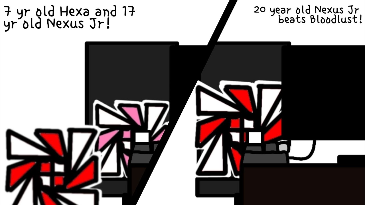 Nexus Jr and Hexa in the future (Geometry Dash fan animation)