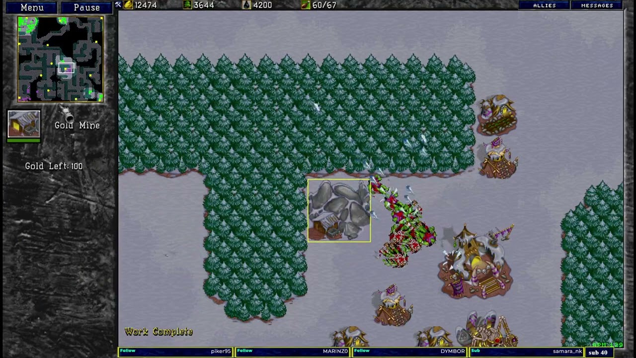 Warcraft 2 No Way Out Of This Maze  1v1 u8t3io3p vs dj_boss