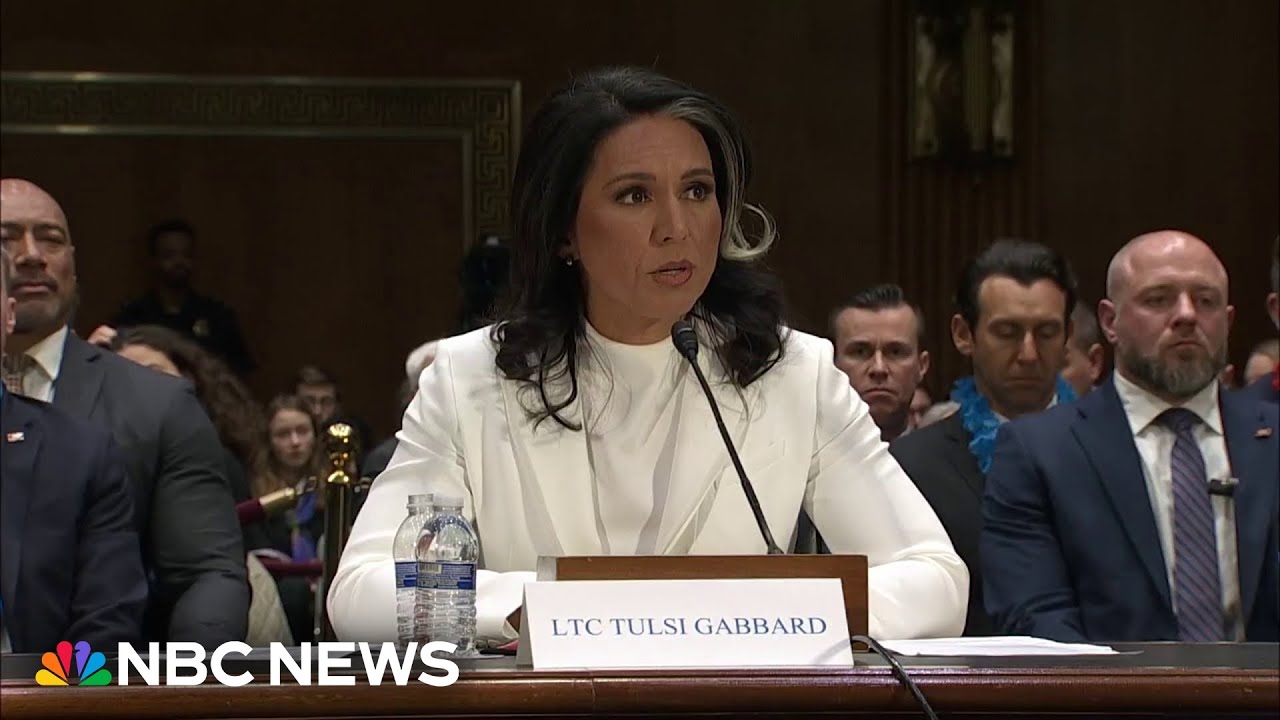Tulsi Gabbard criticizes 'weaponization' of the intelligence community in opening statement