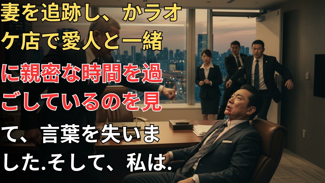 😮 会社へ行くと言った妻を追った先はカラオケ――隣にいた“その人物”を見て、私は言葉を失った