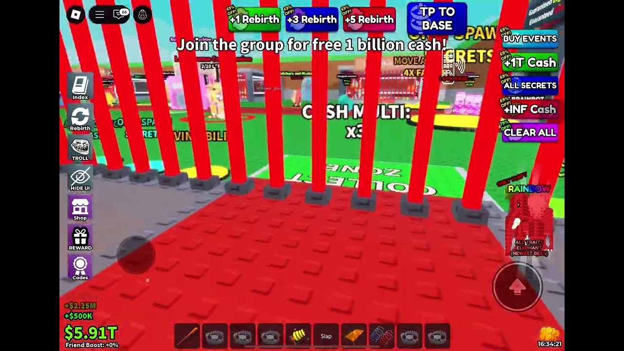 Opening lucky blocks on steal a brainrot modded